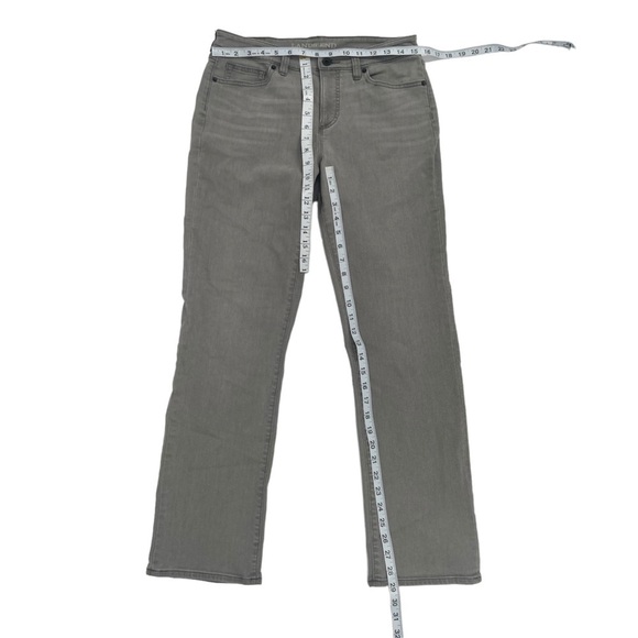 Land's End Gray Mid Rise Straight Leg Denim Jeans Size 10 Women's - Picture 5 of 6